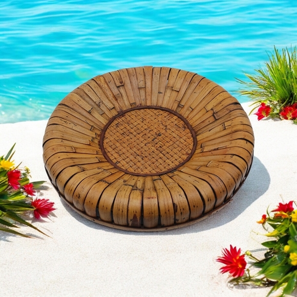 Hand-Woven Bamboo Serving Bowl 18